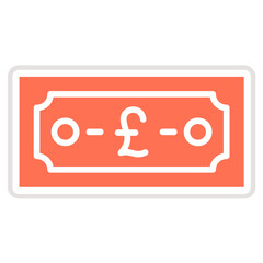 Pound Vector Icon Design Illustration