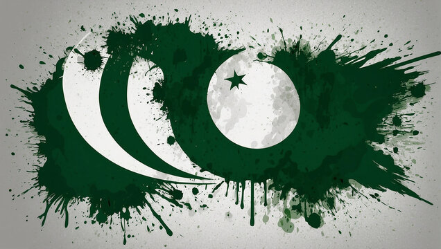 Pakistani Flag with a beautiful look 