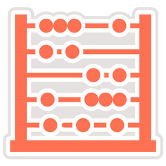 Abacus Vector Icon Design Illustration