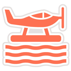 Seaplane Vector Icon Design Illustration