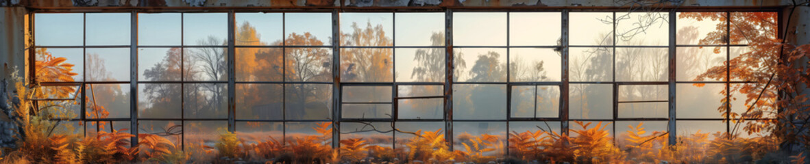 Serenity Peers Through Paneled Past, the Silent Witness to Seasons Changing Hands