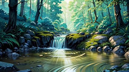 water in the forest
