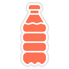 Plastic bottle Vector Icon Design Illustration