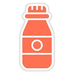 Vial bottle Vector Icon Design Illustration