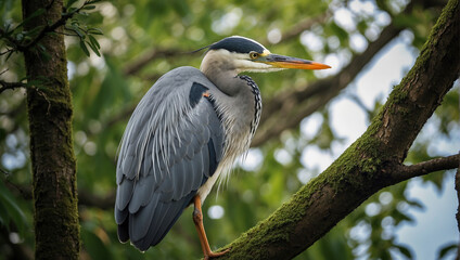 Fototapeta premium Heron_bird nice view 