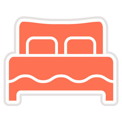 Bed Vector Icon Design Illustration