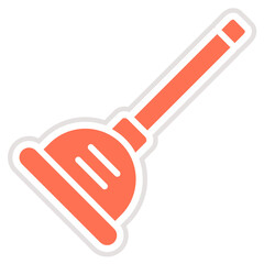Plunger Vector Icon Design Illustration