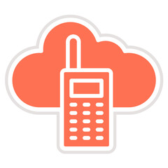 Walkie talkie Vector Icon Design Illustration