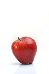 red apple isolated on white background