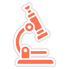 Microscope Vector Icon Design Illustration