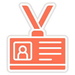 Id card Vector Icon Design Illustration