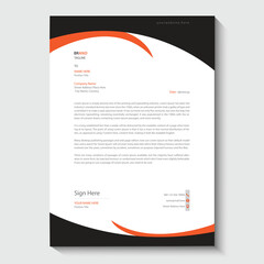 company letterhead design template - obrazy, fototapety, plakaty