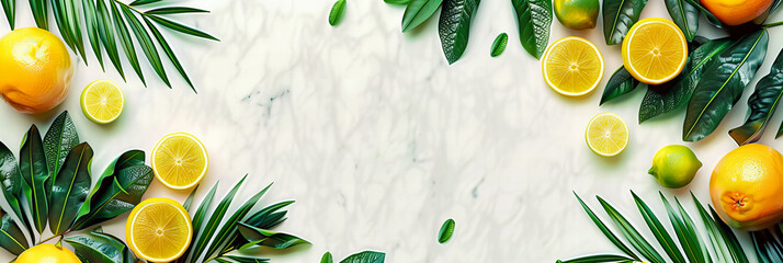 Fresh Green Leaves on White Background, Creating a Natural and Vibrant Botanical Pattern for Healthy Lifestyle