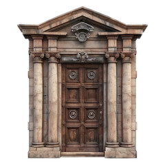 Obraz premium antique wooden door