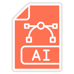 Obraz premium Ai file Vector Icon Design Illustration