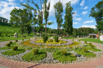 Beautiful park of Mogilev, Belarus