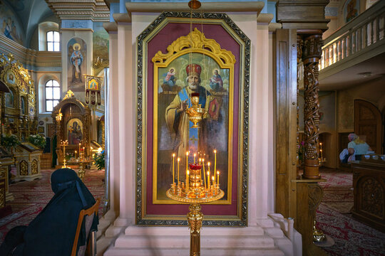 Main icon in the St. Nicholas Church in Mogilev, Belarus