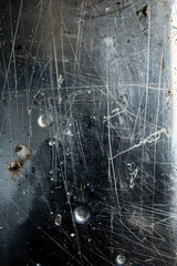 A metal surface with scratches for background