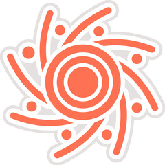 Black hole Vector Icon Design Illustration