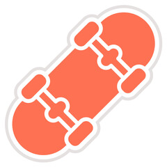 Skateboard Vector Icon Design Illustration