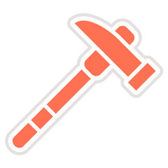 Pick hammer Vector Icon Design Illustration