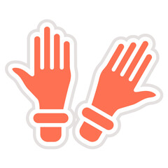 Gloves Vector Icon Design Illustration