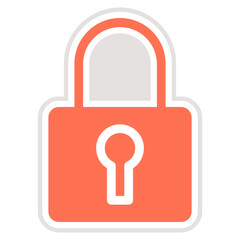 Padlock Vector Icon Design Illustration