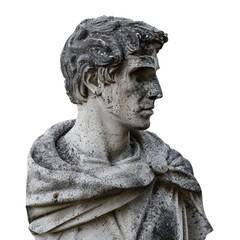 Obraz premium stone statue Isolated on white
