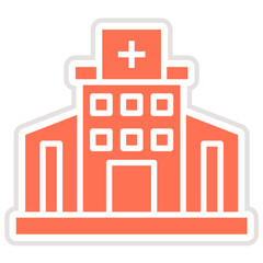 Naklejka premium Hospital Vector Icon Design Illustration