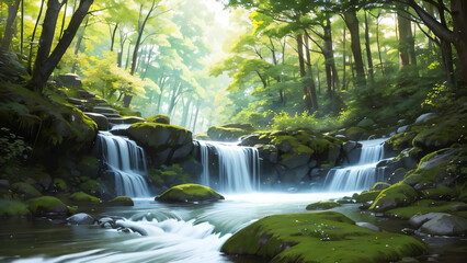 waterfall in the forest