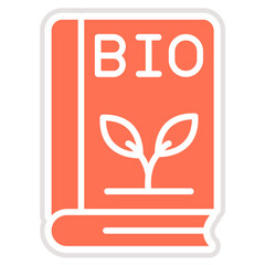 Bio book Vector Icon Design Illustration