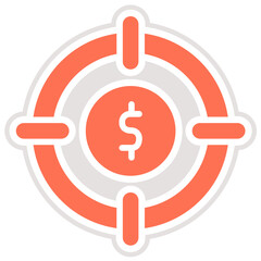 Target Vector Icon Design Illustration