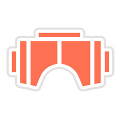 Vr glasses Vector Icon Design Illustration