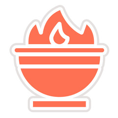 Cauldron Vector Icon Design Illustration
