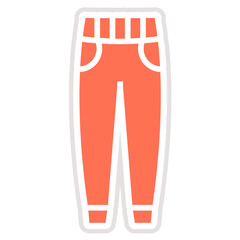 Trouser Vector Icon Design Illustration
