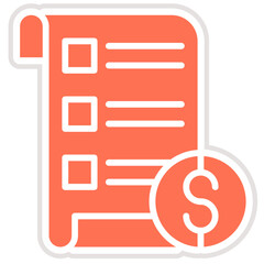 Price list Vector Icon Design Illustration