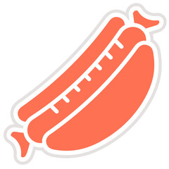 Hot dog Vector Icon Design Illustration