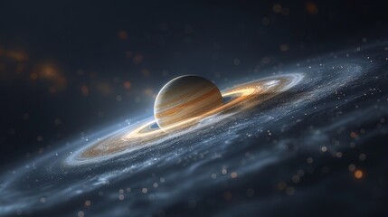  Saturn in space