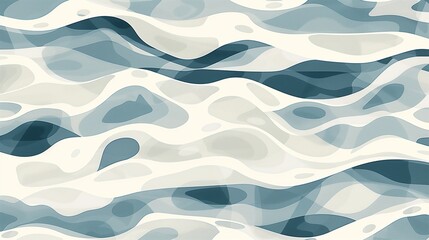 A gray and white pattern with small, organic shapes in the style of animal print. An almost wavy texture that resembles water ripples or waves. Generated by artificial intelligence.