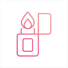 Lighter  icon editable stock vector