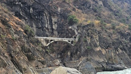 Lijiang, China, Yunnan,Tiger Leaping Gorge,
a canyon
