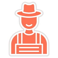 Farmer Vector Icon Design Illustration