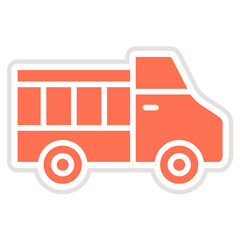 Pickup Truck Vector Icon Design Illustration