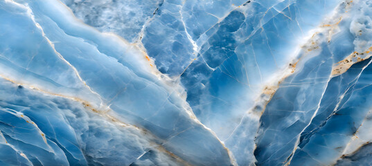 Blue onyx marble texture. Generative AI.