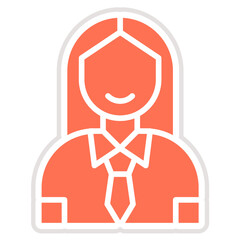 Obraz premium Businesswoman Vector Icon Design Illustration