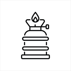Camping Gas icon editable stock vector