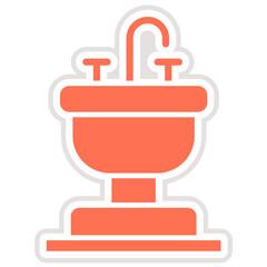 Sink Vector Icon Design Illustration