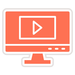 Play button Vector Icon Design Illustration