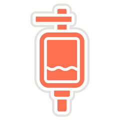 Urinal Vector Icon Design Illustration