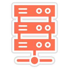 Obraz premium Server Vector Icon Design Illustration